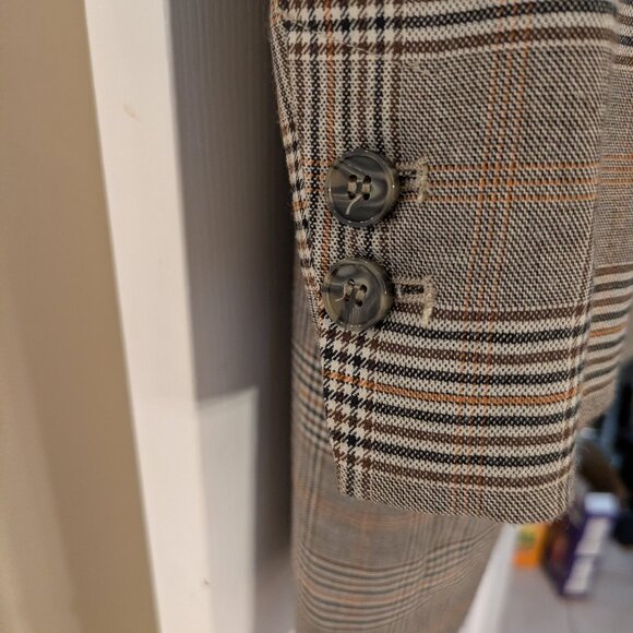 Zara Double Breasted Check Jacket - Picture 5 of 5